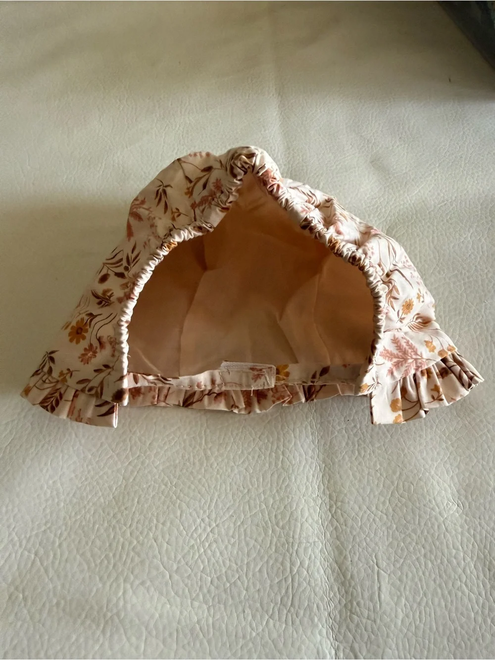 Nicole Miller New York Baby Girl Floral Bonnet Hat Ruffle 18M